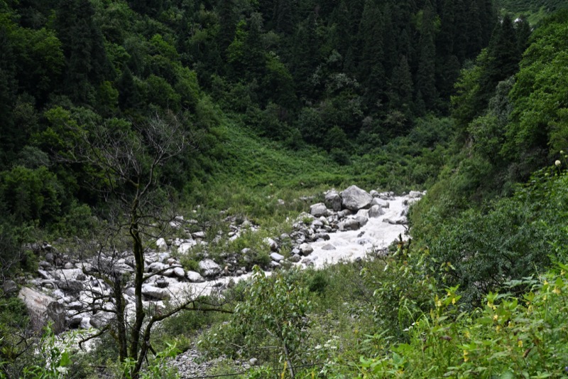 Trek route from Pulna to Ganghria